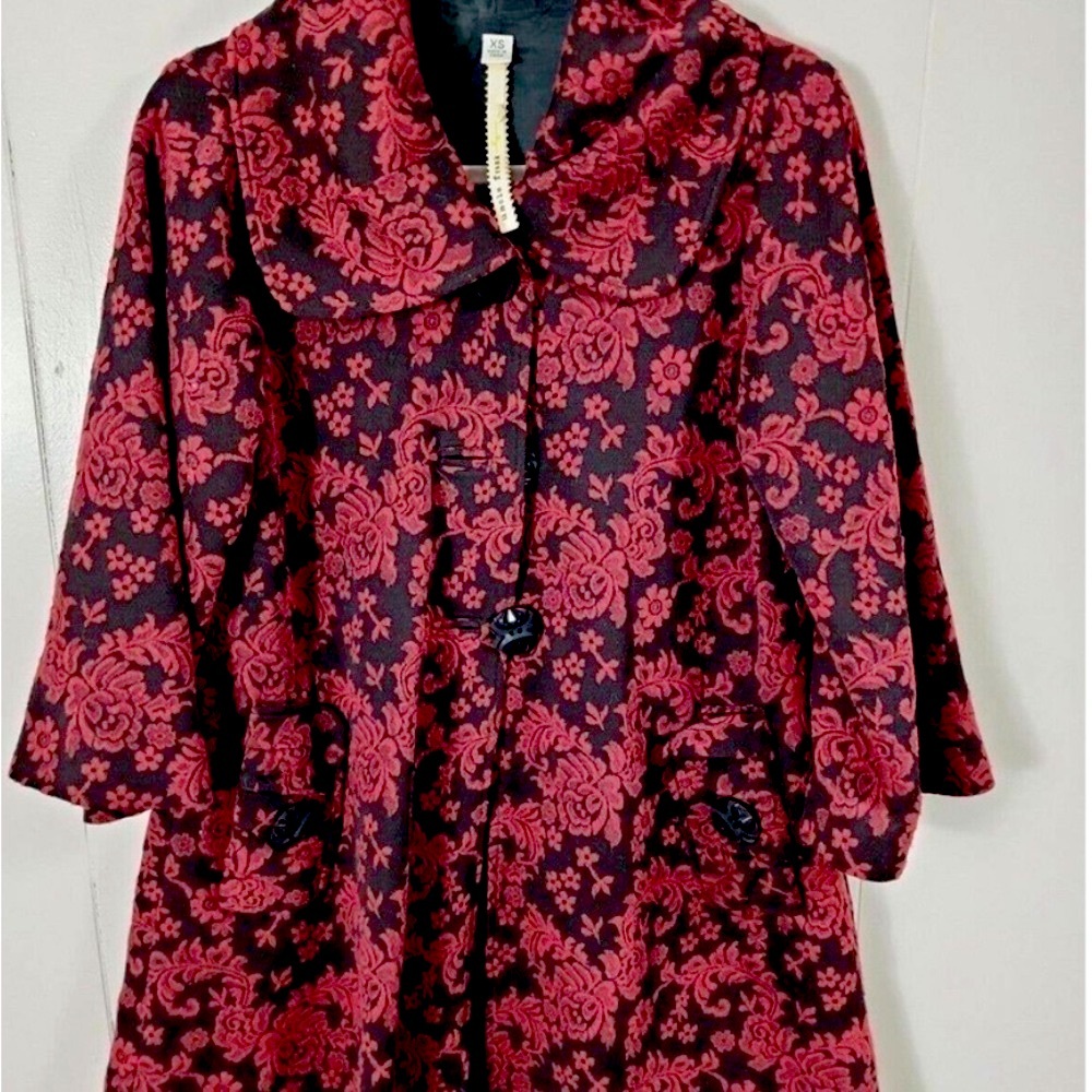 Anthropologie, Uncle Frank. embroidery. Coat / Jacket. Small. Though tag is xs